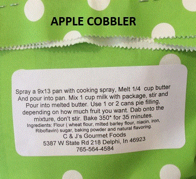 APPLE COBBLER APPLE COBBLER
